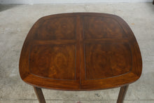 Load image into Gallery viewer, Henredon Pan Asian Vintage Mahogany Dining Table and Six Cane Seat Chairs with Two Leaves