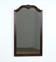 Load image into Gallery viewer, Henredon Folio Fourteen Mahogany Wall Mirror – 48” Tall Arched Vintage Mirror