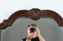 Load image into Gallery viewer, Henredon Folio Fourteen Mahogany Wall Mirror – 48” Tall Arched Vintage Mirror