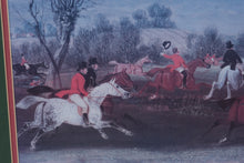 Load image into Gallery viewer, Framed Equestrian Fox Hunting Scene – Bakers Street Design Group Print 32x25.5
