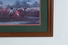 Load image into Gallery viewer, Framed Equestrian Fox Hunting Scene – Bakers Street Design Group Print 32x25.5