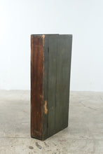 Load image into Gallery viewer, Antique Icebox Cabinet Original Green Paint Metal Lined Door Architectural Salvage