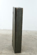 Load image into Gallery viewer, Antique Icebox Cabinet Original Green Paint Metal Lined Door Architectural Salvage
