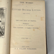 Load image into Gallery viewer, Bulwer’s Works - 9 Book Set - Late 19th Century