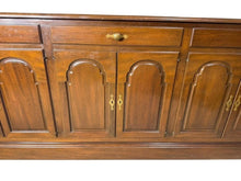 Load image into Gallery viewer, Extra-Long Kittinger Solid Mahogany Buffet / Credenza with Raised Panel Doors