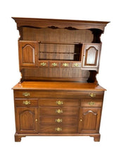 Load image into Gallery viewer, Henkel Harris Solid Black Cherry Buffet with Upper Hutch