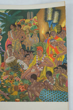 Load image into Gallery viewer, 1955 Matson Lines SS Lurline “Island Feast” Menu – Vintage Hawaiian Art Print by Eugene Savage