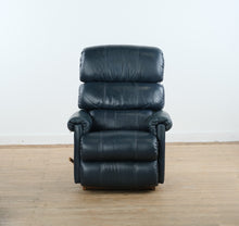 Load image into Gallery viewer, La-Z-Boy Navy Blue Leather Rocker Recliner – Plush Comfort & Timeless Style