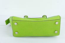 Load image into Gallery viewer, Michael Kors Selma Lime Green Saffiano Leather Satchel Shoulder Bag