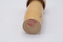 Load image into Gallery viewer, Vintage Japanese Kokeshi Doll Scenic Waterfall Red Bow 7 Inch
