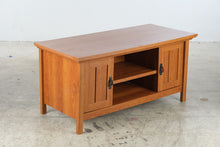 Load image into Gallery viewer, Craftsman Mission Style Media Console with Paneled Cabinet Doors