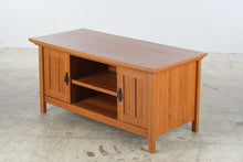 Load image into Gallery viewer, Craftsman Mission Style Media Console with Paneled Cabinet Doors