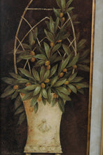 Load image into Gallery viewer, Set of 2 Framed Botanical Topiary Prints β Classic Olive Urn Wall Art in Gold Ornate Frames β 19.5" x 43.5" Each