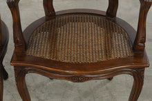 Load image into Gallery viewer, Pair of French Louis XV Style Double Cane Armchairs