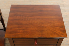 Load image into Gallery viewer, Pair of Pier 1 Wooden End Tables with Drawer & Lower Shelf