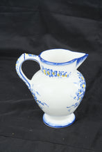 Load image into Gallery viewer, Countryman Ceramics Portugal Hand Painted Blue Floral Pitcher Jug 9"