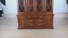 Load and play video in Gallery viewer, Thomasville Collector’s Cherry China Cabinet