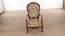 Load and play video in Gallery viewer, Antique Victorian High Back Armchair