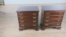 Load and play video in Gallery viewer, Pair of Ethan Allen Georgian Court Nightstands – Model 11-5246