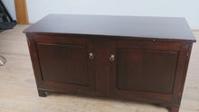 Load and play video in Gallery viewer, Solid Wood Credenza with Locking Cabinet & Divided Interior – 60" Wide