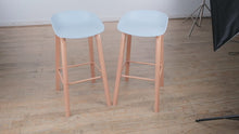 Load and play video in Gallery viewer, Pair of Modern Bar Height Stools