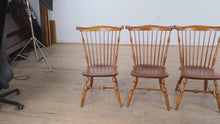 Load and play video in Gallery viewer, Set of 4 Windsor Dining Chairs by Nichols & Stone