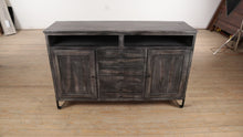 Load and play video in Gallery viewer, Weathered Gray Parota Entertainment / Console Cabinet
