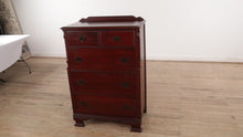 Load and play video in Gallery viewer, Barstable Mahogany 5-Drawer Chest of Drawers