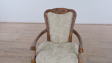Load and play video in Gallery viewer, Wide Wooden Framed Arm Chair- Broyhill