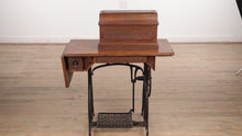 Load and play video in Gallery viewer, Antique Wheeler and Wilson Sewing Machine with Desk
