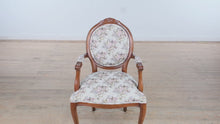 Load and play video in Gallery viewer, Victorian-Style Floral Bergère Arm Chair – Immaculate Condition
