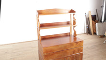 Load and play video in Gallery viewer, Rare Flip Front Secretary with Upper Bookshelves