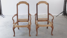 Load and play video in Gallery viewer, Pair of Unfinished Arm Chairs