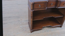 Load and play video in Gallery viewer, Bookshelf Console with Three Drawers and Open Shelving