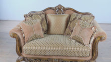 Load and play video in Gallery viewer, “Château Camille” Ornate Carved Loveseat