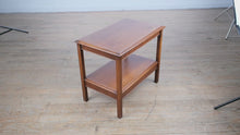 Load and play video in Gallery viewer, Double-Tier Walnut Side Table