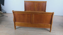 Load and play video in Gallery viewer, Schneider Forest Queen Size Sleigh Bed - Solid Wood