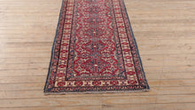 Load and play video in Gallery viewer, Antique Persian Red Runner - 29" x 12'