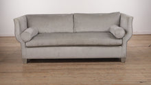 Load and play video in Gallery viewer, Cunning Silver Couch / Sofa by Hickory White