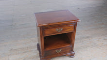 Load and play video in Gallery viewer, Solid Mahogany Nightstand by Link Taylor – Genuine Mahogany