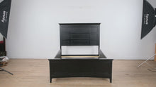 Load and play video in Gallery viewer, Fortune Black Full Size Panel Bed