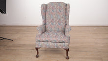 Load and play video in Gallery viewer, Earl's Colorful Leaves Wingback Chair