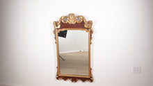 Load and play video in Gallery viewer, La Barge Italian Mahogany and Gold Gilt Mirror - 27" x 47"