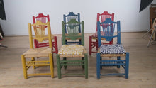 Load and play video in Gallery viewer, Colorful Rustic Dining Chairs - Handmade in Mexico