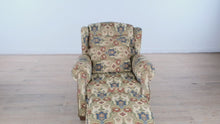 Load and play video in Gallery viewer, Lane Tapestry Reclining Arm Chair with Ottoman