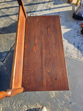 Load image into Gallery viewer, Antique Oak Washstand with Towel Rack