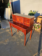 Load image into Gallery viewer, Pennsylvania House Solid Cherry Tambour Desk – Exceptional Condition