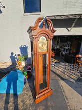 Load image into Gallery viewer, Howard Miller 61st Anniversary Grandfather Clock – Traditional Cherry Wood Longcase Clock