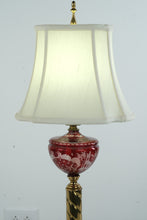 Load image into Gallery viewer, Pair of Ruby Red Bohemian Glass Lamps