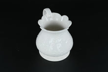 Load image into Gallery viewer, Studio Nova “Chantilly White Lace” Embossed Floral Pitcher • White Porcelain • 4.5" Handle Width • 3.5" Round x 4" Tall